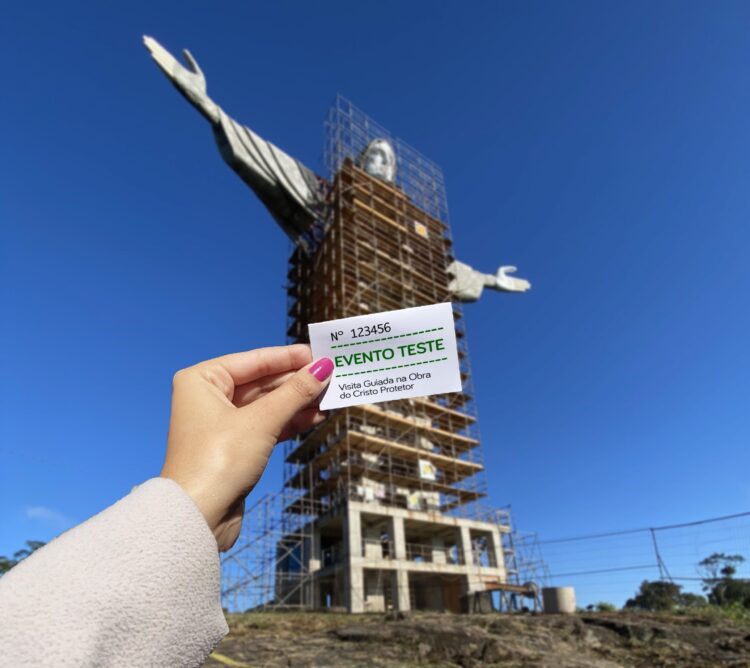 Evento-teste no entorno das obras do Cristo Protetor
