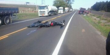 Motociclista morre em acidente na BR-386