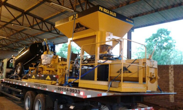 Usina Asfáltica chega em Roca Sales