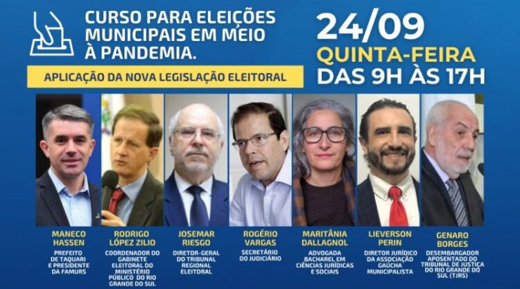 Escola da Famurs promove curso para eleições municipais em meio à pandemia