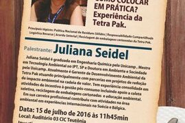 Logística reversa de embalagens é tema de palestra na CIC Teutônia