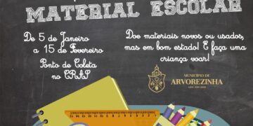 CRAS promove Campanha de Arrecadação de Material Escolar