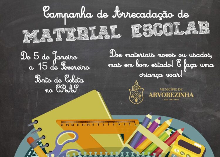 CRAS promove Campanha de Arrecadação de Material Escolar