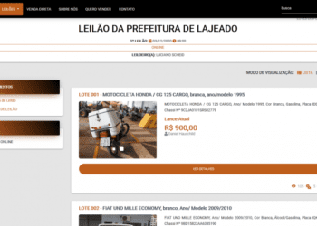Prefeitura de Lajeado realiza leilão de bens móveis inservíveis no dia 03/12