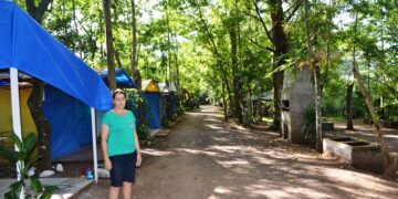 Camping Schedler abre área de lazer