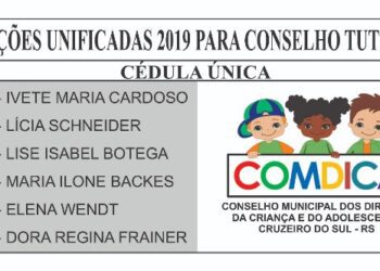 Eleição do Conselho Tutelar será dia 06 de outubro