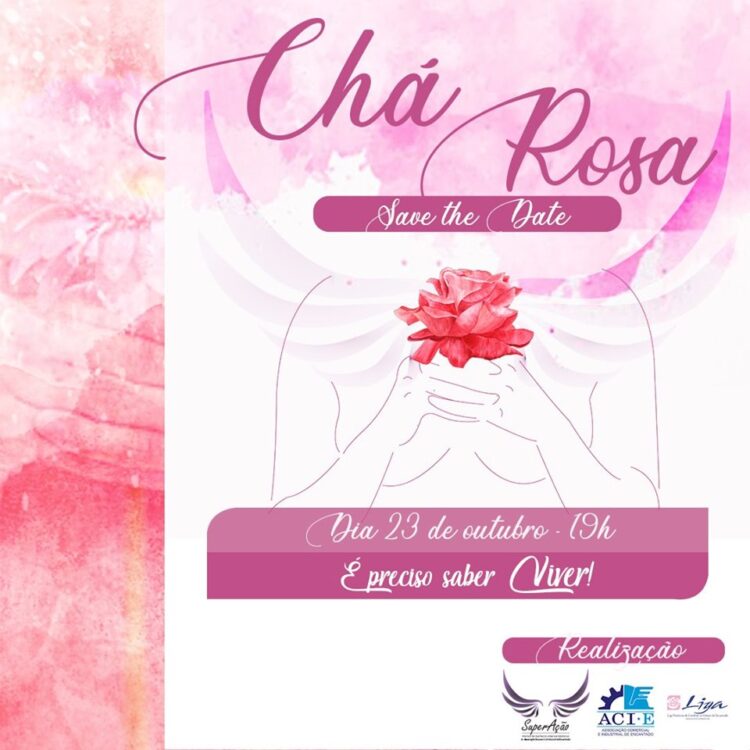 Chá Rosa beneficia Liga Feminina de Combate ao Câncer