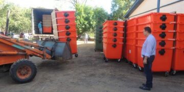 Município recebe primeira parte dos containers