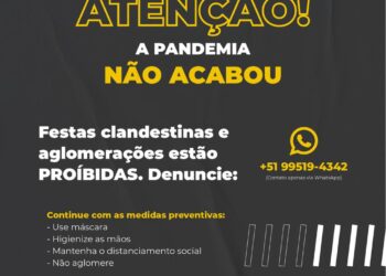 Taquari disponibiliza canal para denúncias de aglomeração