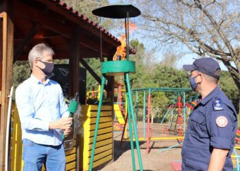 Chegada do fogo simbólico marca início da semana da pátria de Mato Leitão