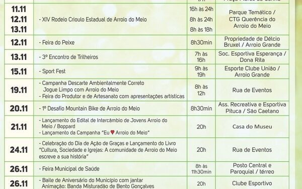 Programação de Aniversário segue com atrações diversificadas