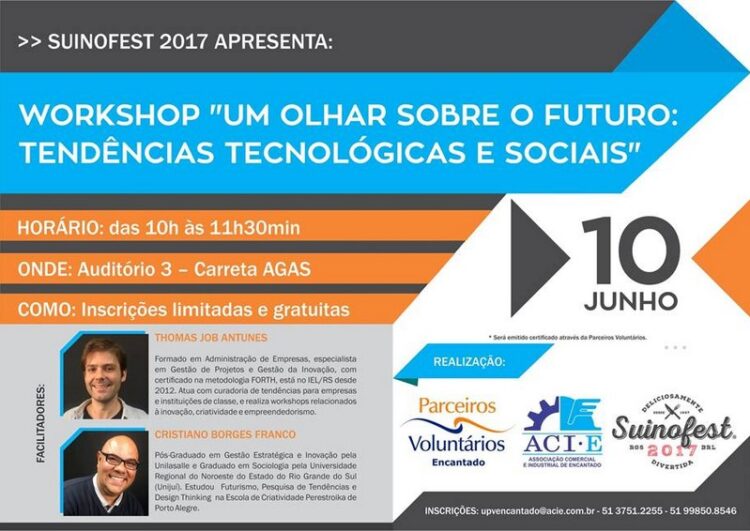 Parceiros Voluntários promove workshop durante a Suinofest