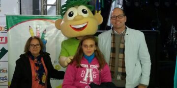 Mascote do Grupo de Educação Fiscal participa da Suinofest