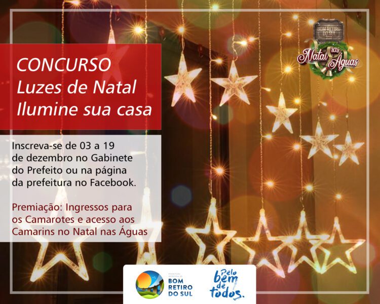 Concurso “Luzes de Natal” premiará residência mais decorada de Bom Retiro do Sul