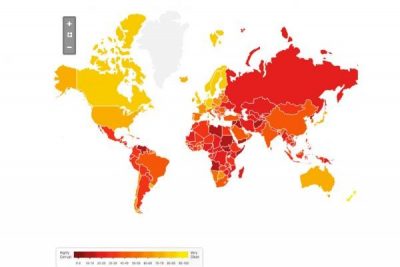 Mapa da Corrupção (Divulgação/Transparência Internacional)