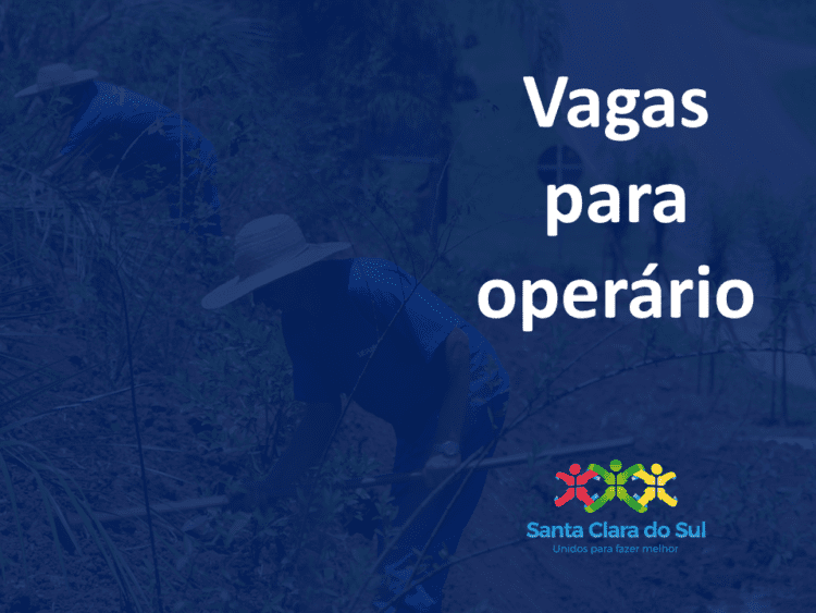 Governo municipal seleciona operários