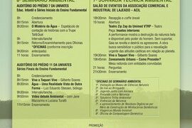 7ª Jornada Técnica Ambiental e VIII Seminário Viva o Taquari Vivo ocorrem no dia 1º de setembro