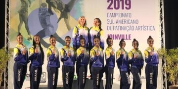 Together segundo do Sul-Americano de Patinação