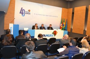 Giovani Feltes falou na abertura do Fórum dos Secretários Municipais de Fazenda e Finanças do RS (Foto: Divulgação Sefaz)
