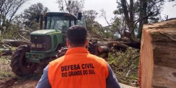 Defesa Civil auxilia municípios após estragos causados pelo temporal