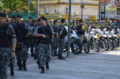 Além do efetivo orgânico dos órgãos policiais militares que atuam nestas áreas, haverá participação do Batalhão de Operações Especiais, do Policiamento Montado, dos Pelotões Especiais de Motociclistas (Foto: Rafael Silva/ BM)