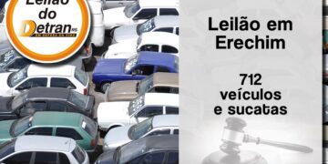 Quase 3 mil veículos disponíveis nos leilões do DetranRS de abril