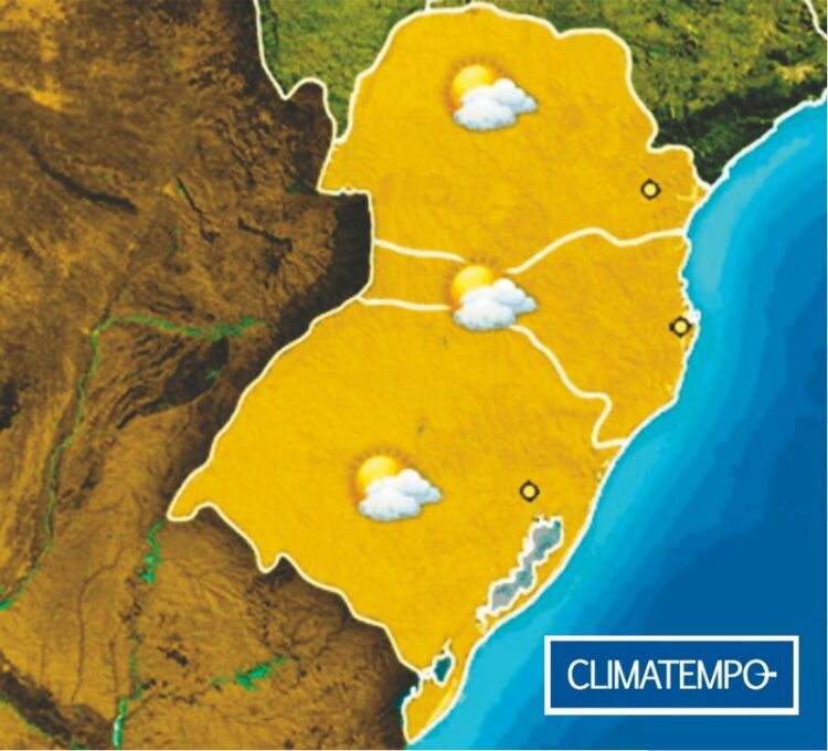 Semana terá tempo seco e frio no Estado