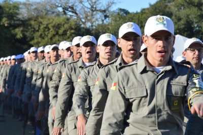 Novos soldados formados em Tramandaí vão exercer atividades de polícia ostensiva (Foto: Rafael Silva/BM)