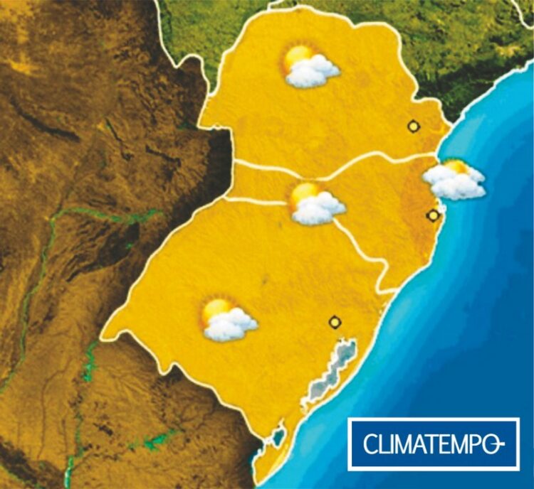 RS registra semana de tempo seco e temperaturas amenas