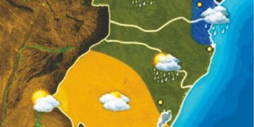 Nova frente fria traz chuvas ao estado e faz cair a temperatura