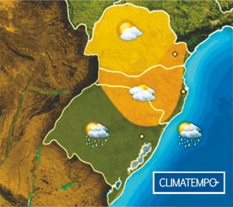 Previsão de chuva para sexta-feira (Foto: Arte/Climatempo)