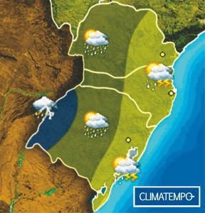 Sexta-feira será de chuva no Rio Grande do Sul   (Foto: Arte/Climatempo)