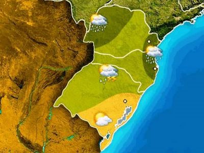 Na sexta-feira haverá tempo firme na Região Sul (Foto: Arte/Climatempo)