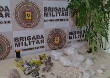 BM prendeu indivíduo com grande quantidade de drogas em Roca Sales