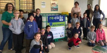 Projeto Re.Ciclo Aqui: Girando Sol instala Ecopontos em mais três escolas e já comemora 1,8 tonelada de plástico reciclado
