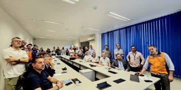 Comitiva do Vale do Taquari visita Centro Integrado de Gerenciamento de Riscos e Desastres