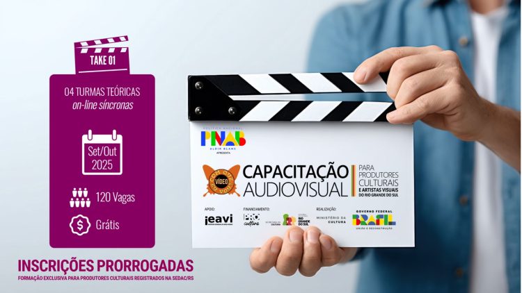 CURSO GRATUITO nos Vales do Taquari e Rio Pardo: Letramento Audiovisual para artistas e produtores culturais