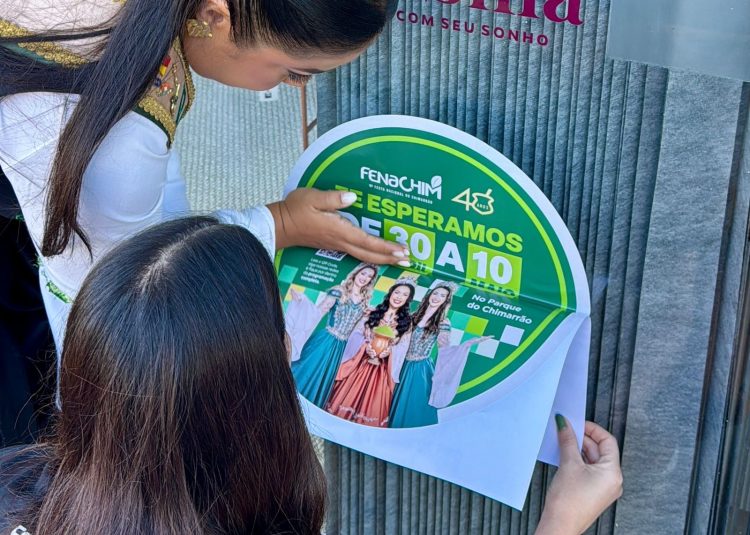 Soberanas intensificam divulgação da Fenachim 40 anos no comércio de Venâncio Aires