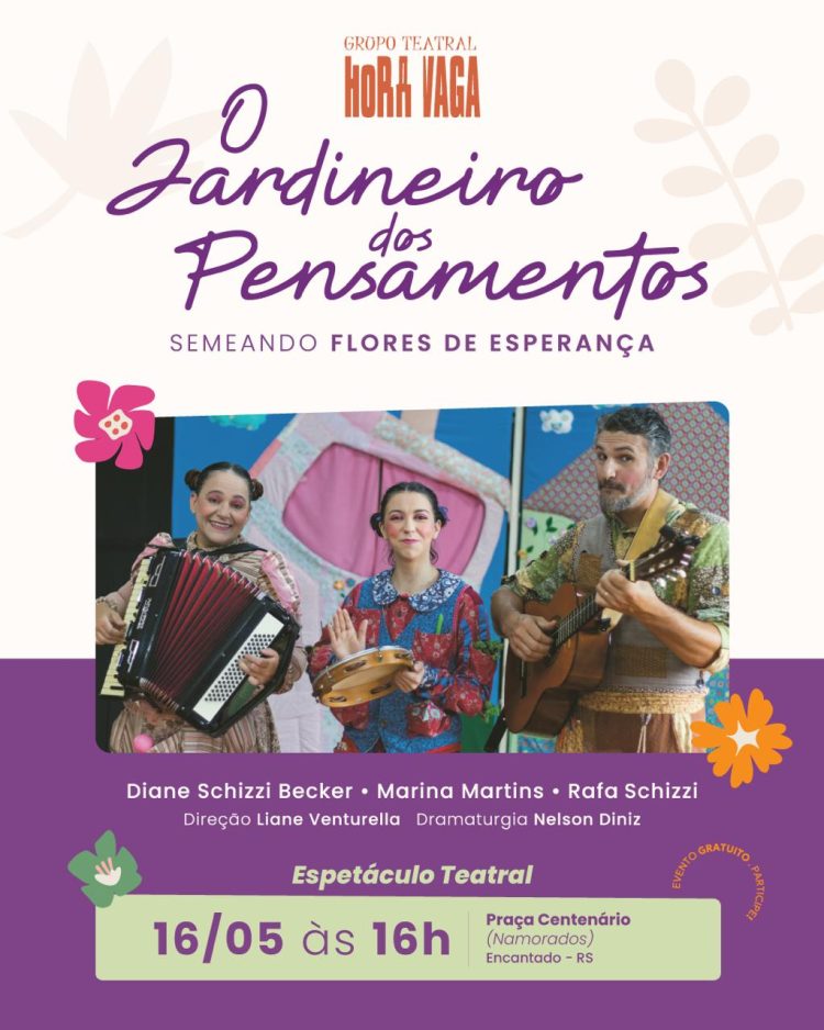 TEATRO DE RUA GRATUITO É NESTE SÁBADO