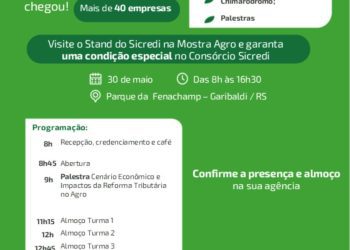 3ª edição da Mostra Agro 2026 chega a Garibaldi