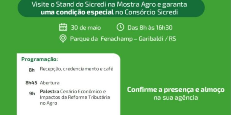 3ª edição da Mostra Agro 2026 chega a Garibaldi