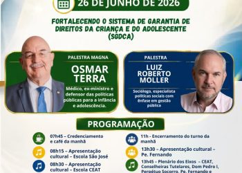 Roca Sales realiza 12ª Conferência Municipal dos Direitos da Criança e do Adolescente no dia 26 de junho