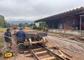 Recuperação da ferrovia entre Muçum e Vespasiano Corrêa chega a 40%