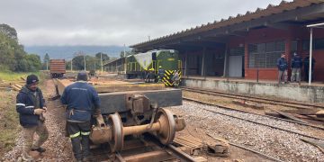 Recuperação da ferrovia entre Muçum e Vespasiano Corrêa chega a 40%