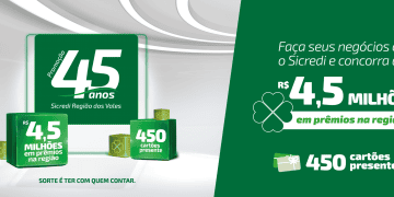 Sicredi Região dos Vales lança a maior Promoção da história para celebrar o início das comemorações dos 45 anos da Cooperativa