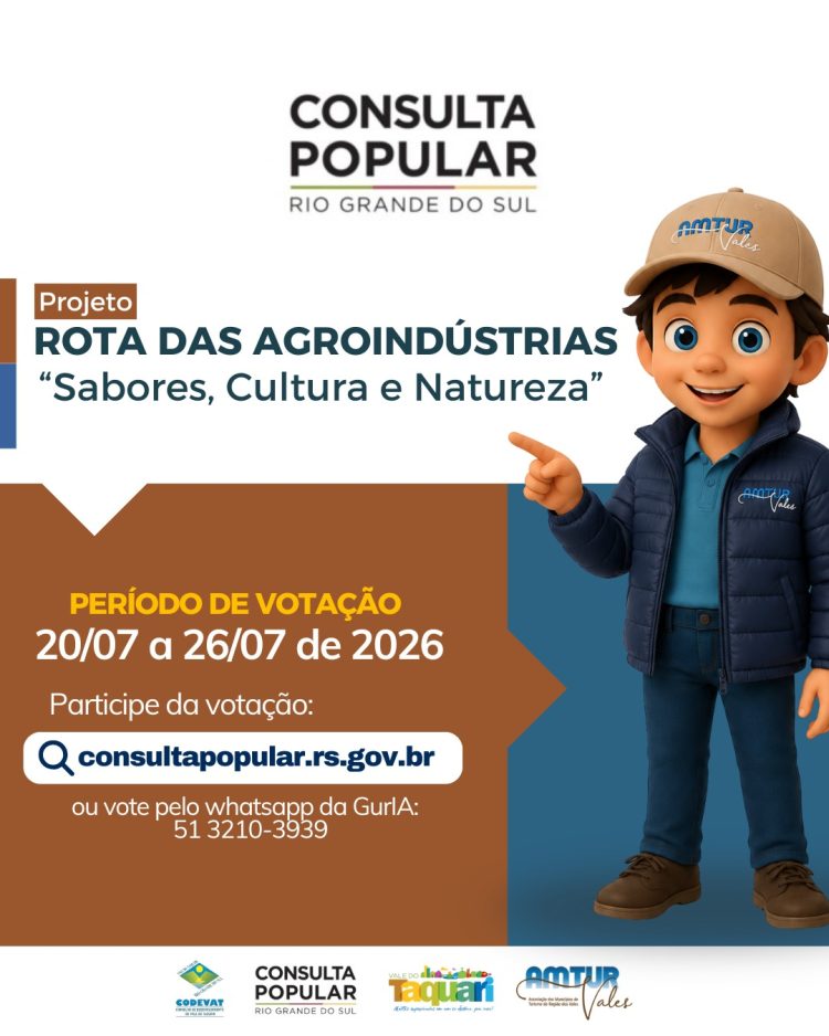 Amturvales mobiliza população para fortalecer o turismo regional na Consulta Popular