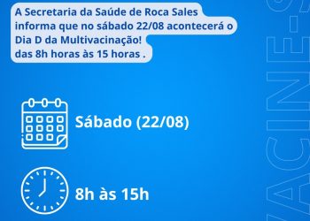 Roca Sales promove Campanha de Multivacinação 2026 para atualização da caderneta de crianças e adolescentes