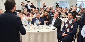 Infraestrutura estratégica, competitividade e educação técnica: Gabriel Souza projeta o futuro do RS em Reunião-Almoço da ACIL e CIC VT