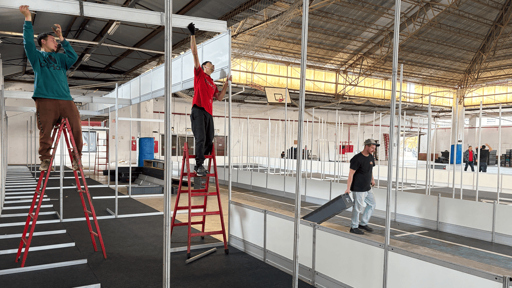 LAJEADO – Expovale Construmóbil inicia montagem dos estandes no Parque do Imigrante