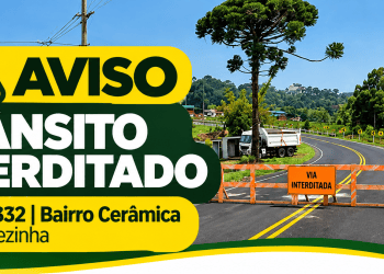 ARVOREZINHA – ERS 332 é interditada em Arvorezinha para obras de drenagem no Bairro Cerâmica